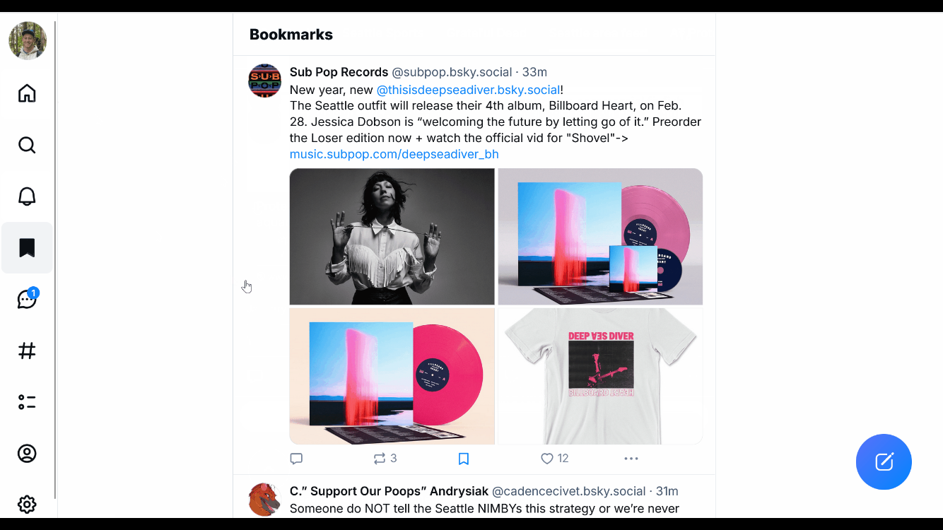 save bookmarks example on bluesky